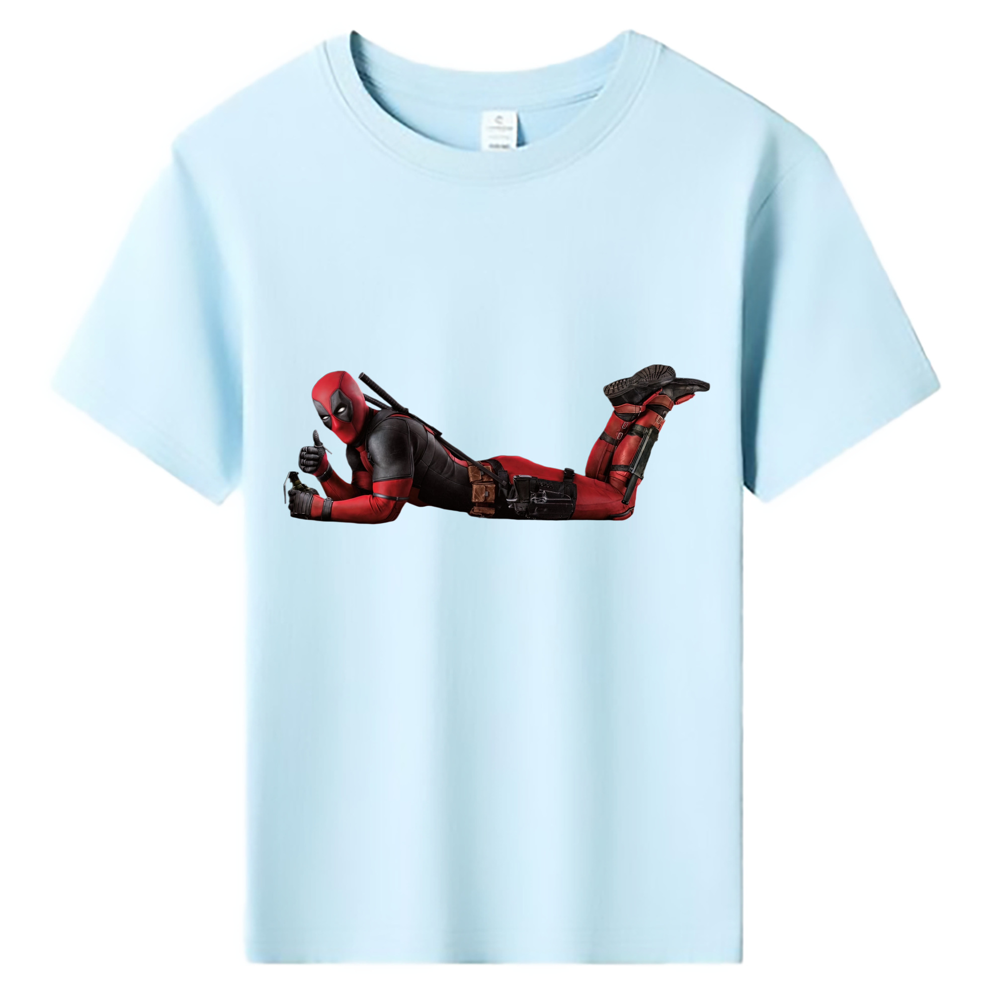 （画像用） Deadpool デッドプール 綿100％キッズTシャツ（フロントプリント）